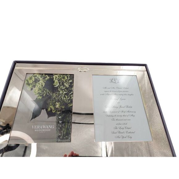 Vera Wang Wedgwood Eternity Picture and Invitation Photo Frame Silver Plated - Picture 7 of 9